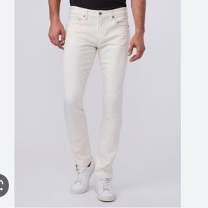 Paige Lennox Slim Icecap White Jeans